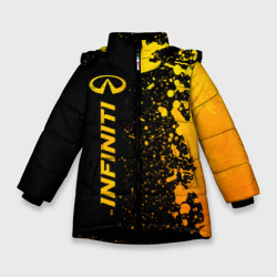 Зимняя куртка для девочек 3D Infiniti - gold gradient: по-вертикали
