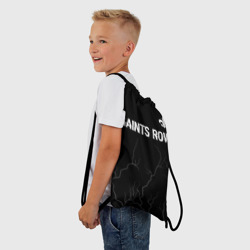 Рюкзак-мешок 3D Saints Row glitch на темном фоне: символ сверху - фото 2