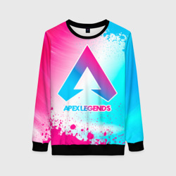 Женский свитшот 3D Apex Legends neon gradient style