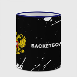 Кружка с полной запечаткой Баскетболист из России и герб РФ: надпись и символ - фото 2