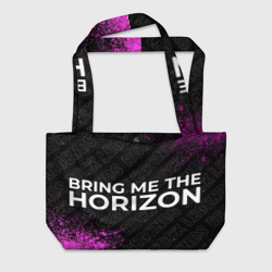 Пляжная сумка 3D Bring Me the Horizon rock Legends: надпись и символ