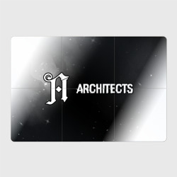 Магнитный плакат 3Х2 Architects glitch на темном фоне: надпись и символ
