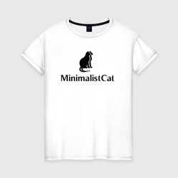 Женская футболка хлопок Коты MinimalistCat