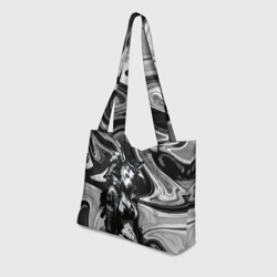 Пляжная сумка 3D Девушка-оборотень - искусство - фото 2