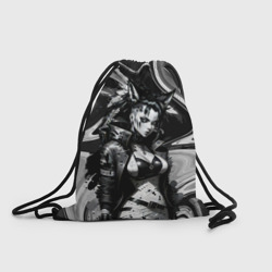 Рюкзак-мешок 3D Девушка-оборотень - искусство