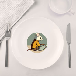 Набор: тарелка + кружка Чаепитие мышонка - фото 2