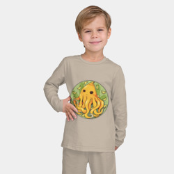 Детская пижама с лонгсливом хлопок Банановый осьминожка - фото 2
