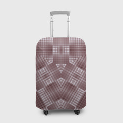 Чехол для чемодана 3D В коричневых тонах геометрический узор