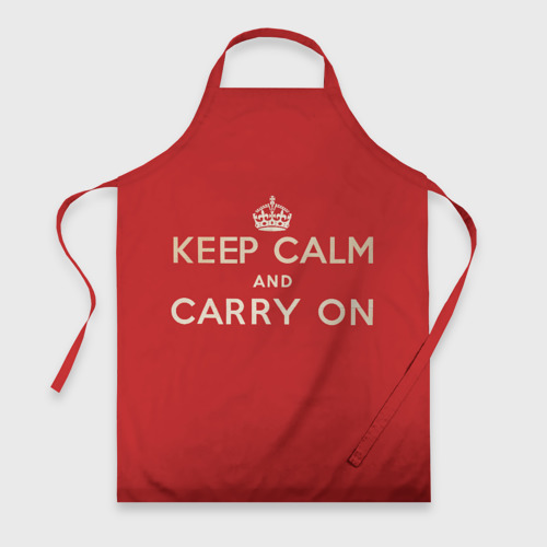 Фартук 3D Keep Calm and Carry On