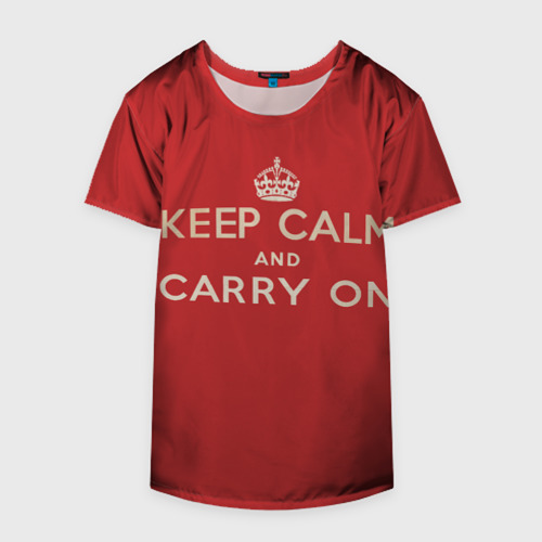 Накидка на куртку 3D Keep Calm and Carry On, цвет 3D печать - фото 4