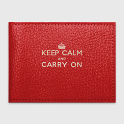 Обложка для студенческого билета Keep Calm and Carry On