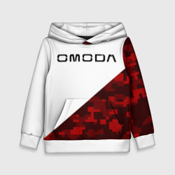 Детская толстовка 3D Omoda red white