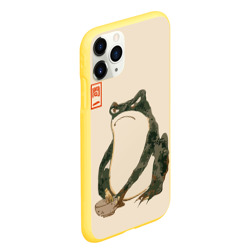 Чехол для iPhone 11 Pro Max матовый Лягушка - Мацумото Ходжи готовит в миске - фото 2