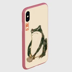 Чехол для iPhone XS Max матовый Лягушка - Мацумото Ходжи готовит в миске - фото 2