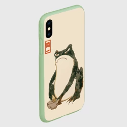 Чехол для iPhone XS Max матовый Лягушка - Мацумото Ходжи готовит в миске - фото 2