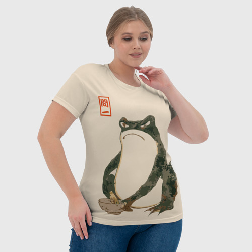 Женская футболка 3D Лягушка - Мацумото Ходжи, цвет 3D печать - фото 6
