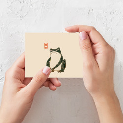 Поздравительная открытка Лягушка - Мацумото Ходжи готовит в миске - фото 2