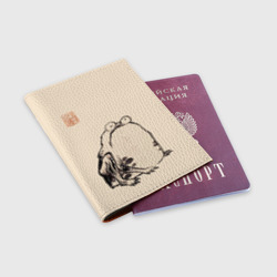 Обложка для паспорта матовая кожа Лягушка - Ито Джакучу - фото 2
