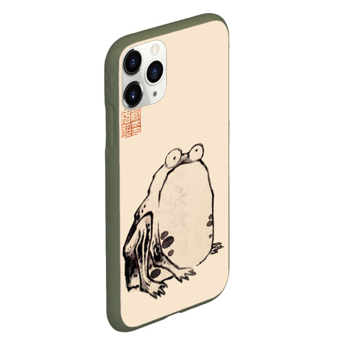 Чехол для iPhone 11 Pro матовый Лягушка - Ито Джакучу, цвет темно-зеленый - фото 3