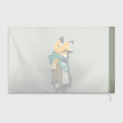 Флаг 3D Молодая лисичка - городской стиль - фото 2