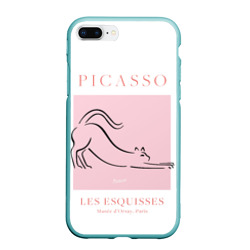 Чехол для iPhone 7Plus/8 Plus матовый Кот - Пабло Пикассо