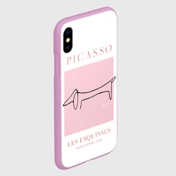 Чехол для iPhone XS Max матовый Собака - Пабло Пикассо - фото 2