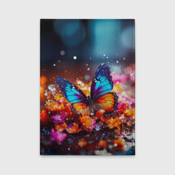 Обложка для автодокументов Макро бабочка