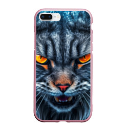 Чехол для iPhone 7Plus/8 Plus матовый Angry cat