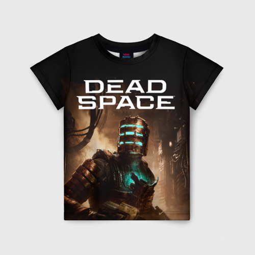 Детская футболка с принтом Мертвый космос, вид спереди №1