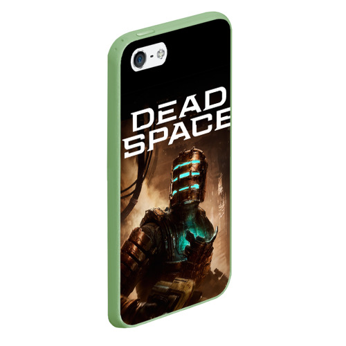 Чехол для iPhone 5/5S матовый Мертвый космос, цвет салатовый - фото 3