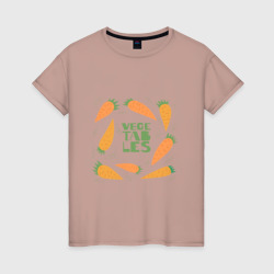 Морковки – Женская футболка хлопок с принтом купить со скидкой в -20%