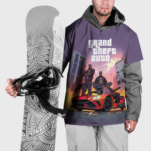 Накидка на куртку 3D Grand Theft Auto - game, цвет 3D печать