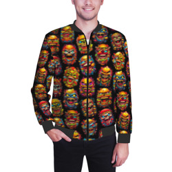 Мужской бомбер 3D Monster burgers - pattern - фото 2