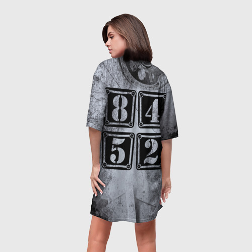 Платье-футболка 3D 8452 metal band Саратов, цвет 3D печать - фото 4