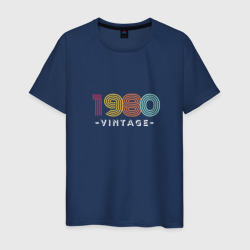 1980 Vintage – Мужская футболка хлопок с принтом купить со скидкой в -20%