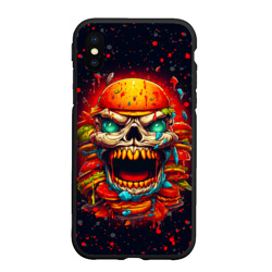 Чехол для iPhone XS Max матовый Monster burger