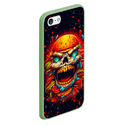 Чехол для iPhone 5/5S матовый Monster burger - фото 2