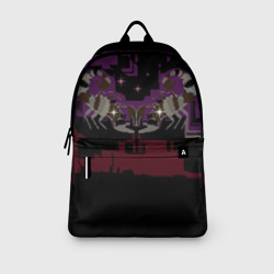 Рюкзак с принтом Скорпионы мираж для любого человека, вид спереди №3. Цвет основы: белый