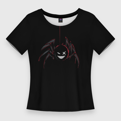 Женская футболка 3D Slim Angry spider, цвет 3D печать