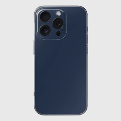 Чехол для iPhone 16 Pro силиконовый с защитой камеры Берлинская лазурь синий однотонный