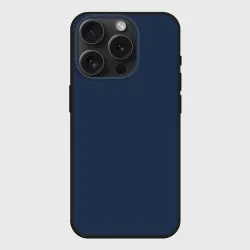 Чехол силиконовый для Apple iPhone 15 Pro матовый Берлинская лазурь синий однотонный