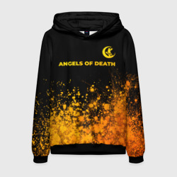 Мужская толстовка 3D Angels of Death - gold gradient: символ сверху