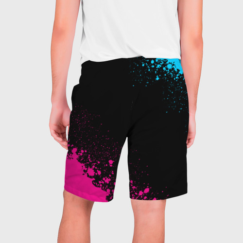 Мужские шорты 3D Bleach - neon gradient: надпись, символ, цвет 3D печать - фото 2