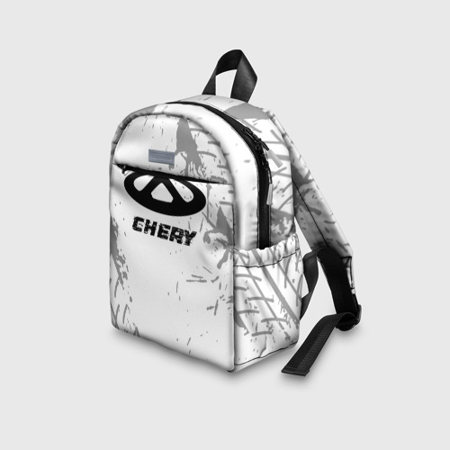 Детский рюкзак 3D Chery Speed на светлом фоне со следами шин - фото 5