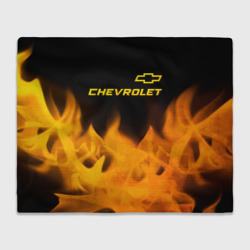 Плед 3D Chevrolet - gold gradient: символ сверху