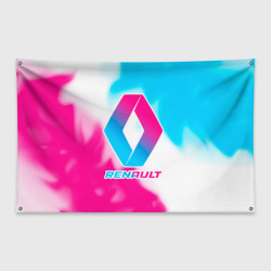 Флаг-баннер Renault neon gradient style