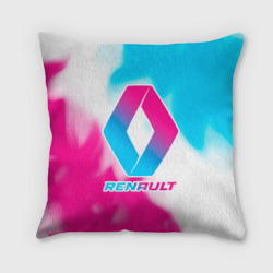 Подушка 3D Renault neon gradient style