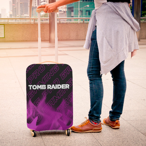 Чехол для чемодана 3D Tomb Raider pro gaming: символ сверху, цвет 3D печать - фото 4