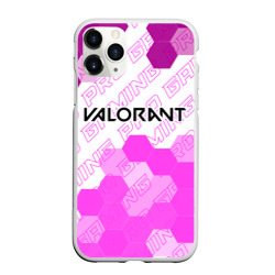Чехол для iPhone 11 Pro Max матовый Valorant pro gaming: символ сверху
