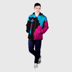 Мужская куртка 3D Saints Row - neon gradient: по-вертикали - фото 2